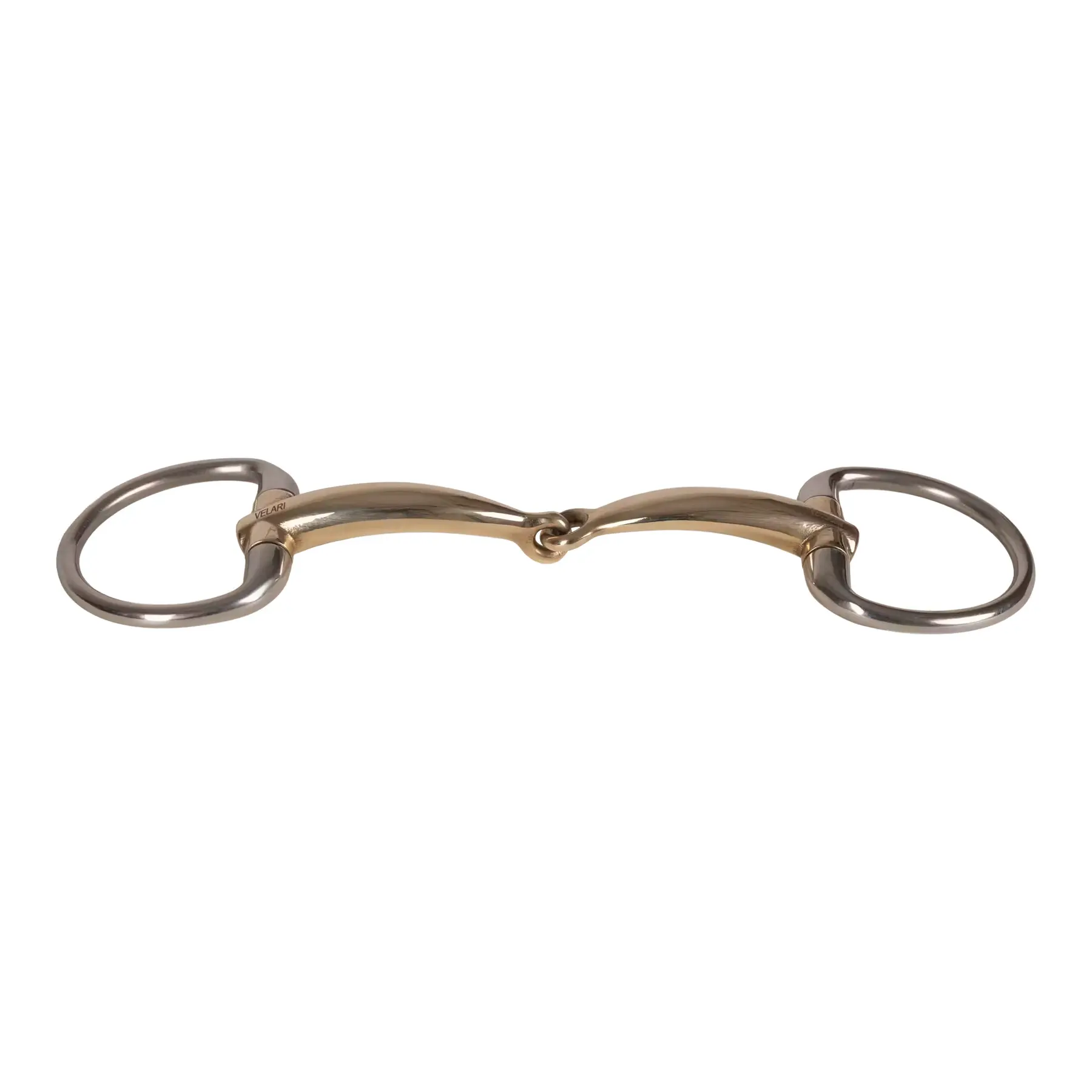 Copper olive snaffle bit for horse Velari 14mm 12,5cm