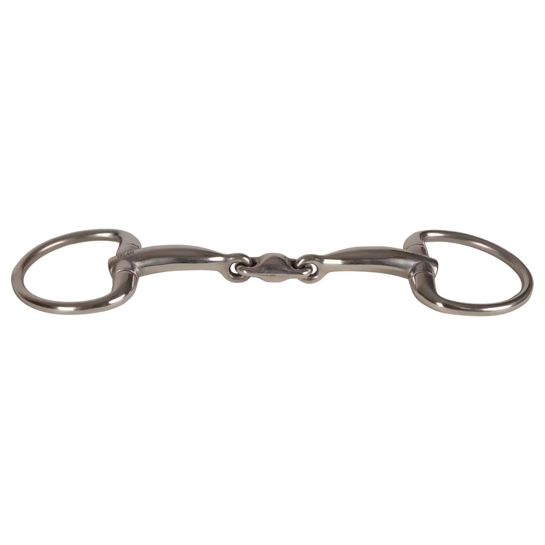 Oliven-Mundstück mit Doppelbrüchen für Pferde aus Edelstahl Velari 14mm 13,5cm