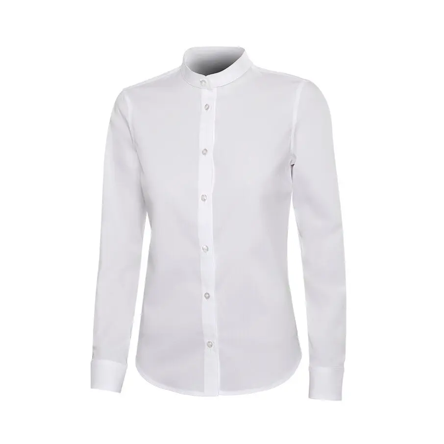 Camicia a maniche lunghe con colletto Mao donna Velilla