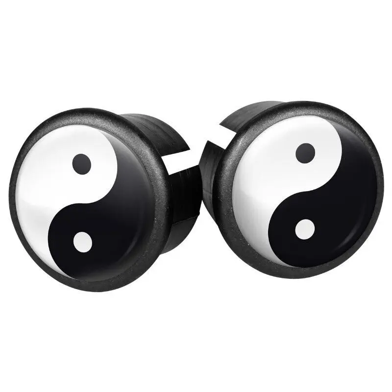 2er-Set Lenkerstopfen für Straßenfahrräder Velox Doming Ying Yang