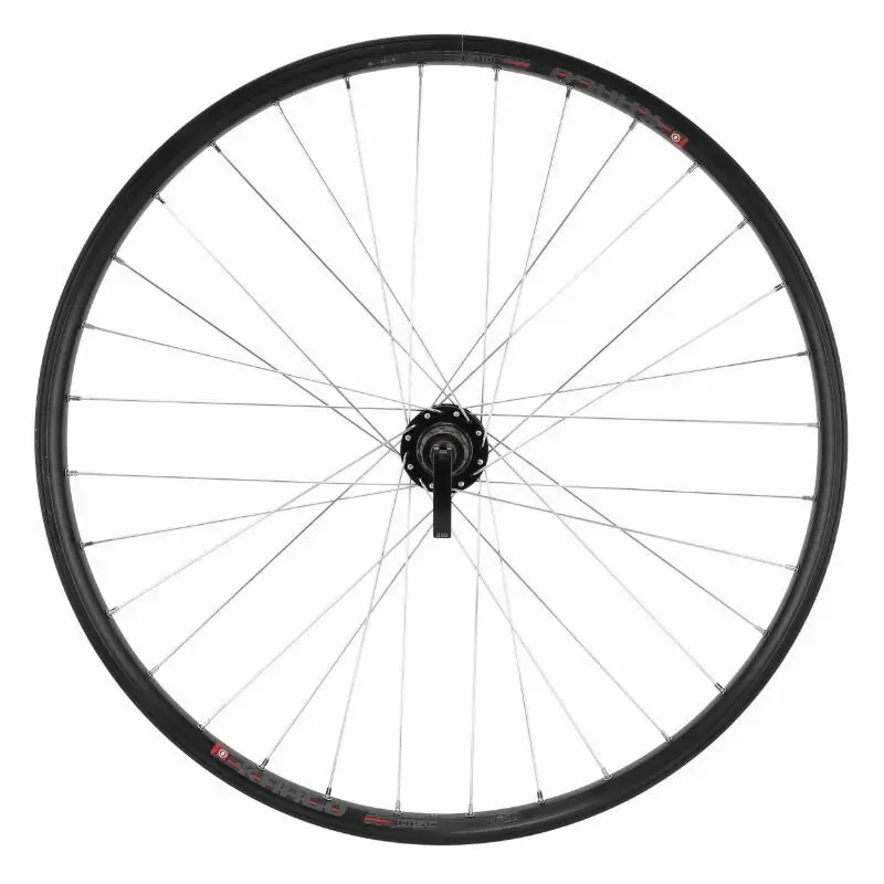 Hinterrad-Bike-Rad hinten doppelwandig mit Ösen Nabe 6 Loch Kassette (verstärkt) Felge Speichen Velox Kargo Disc V-Brakee Disc 11-10-9V. 25C 32