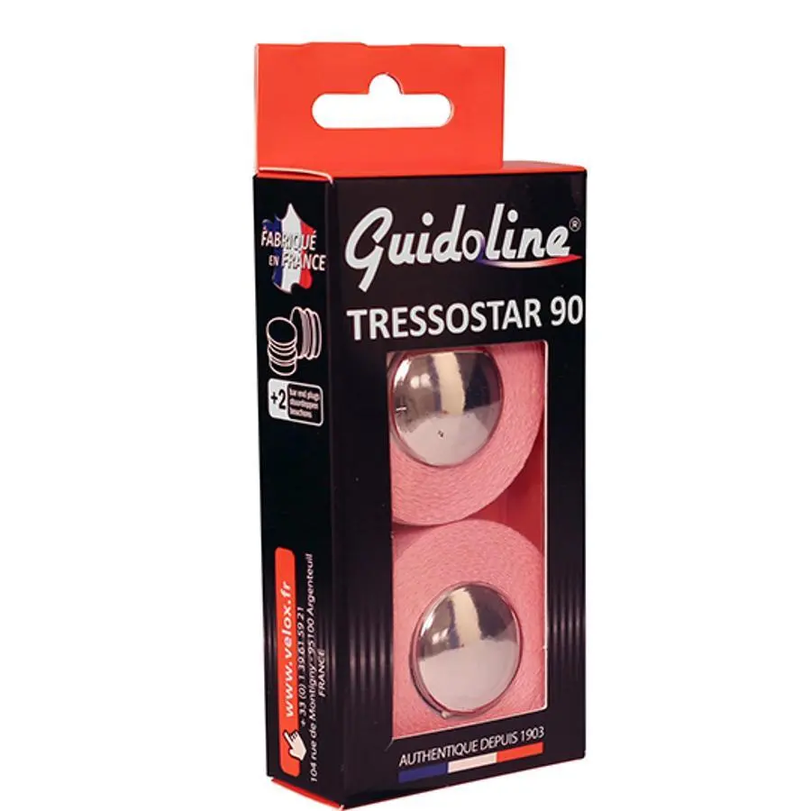Oberes Baumwoll-Bügelband mit Lenkerendstück Velox Tressostar 90
