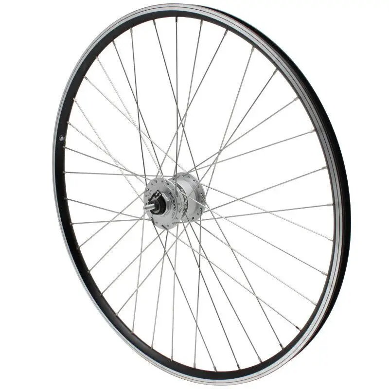 Vorderrad Alu doppelwandig Nabe (Frontbeleuchtung) - Nabe Felgenmutter Velox Er10 Shimano Dynamo Dh2N -2.4W - V-Brake 19C