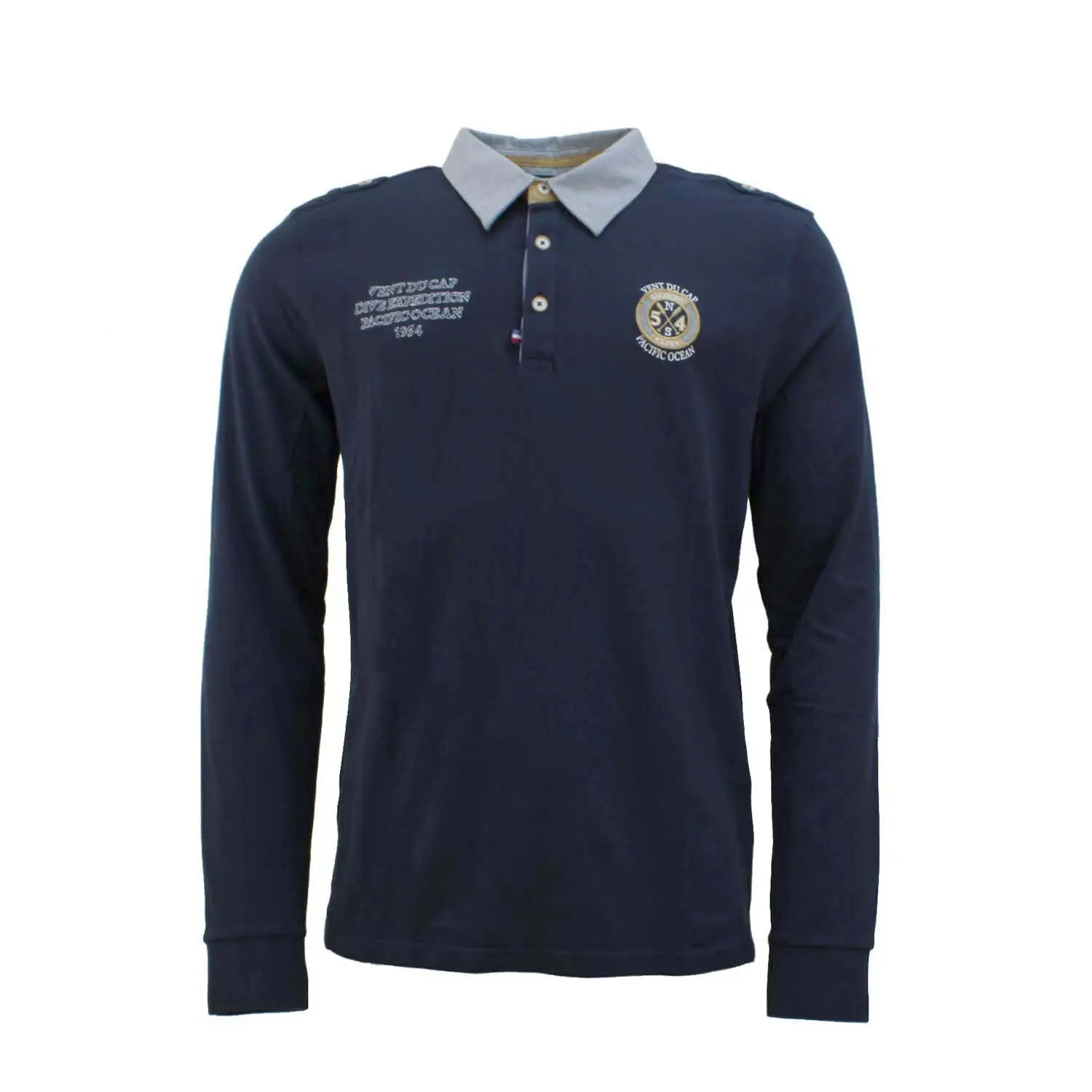 Langärmeliges Polo-Shirt Vent du Cap Cedice
