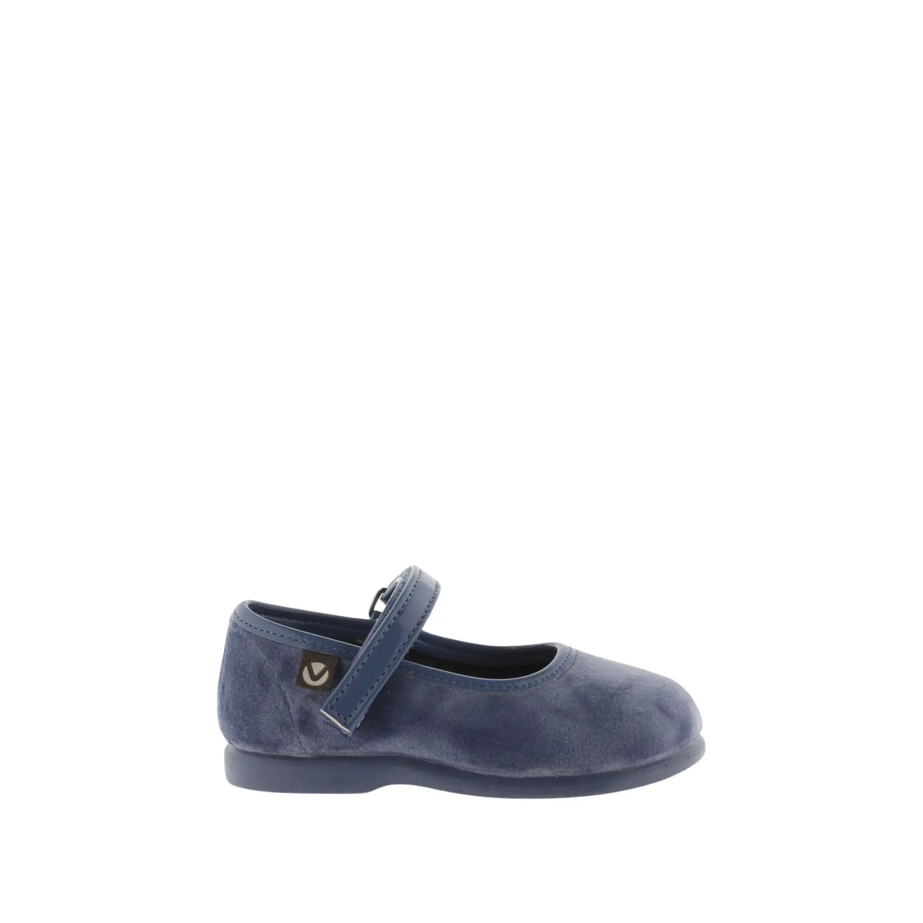 Mädchen-Ballerinas aus Velours Victoria Alba Mary Jane