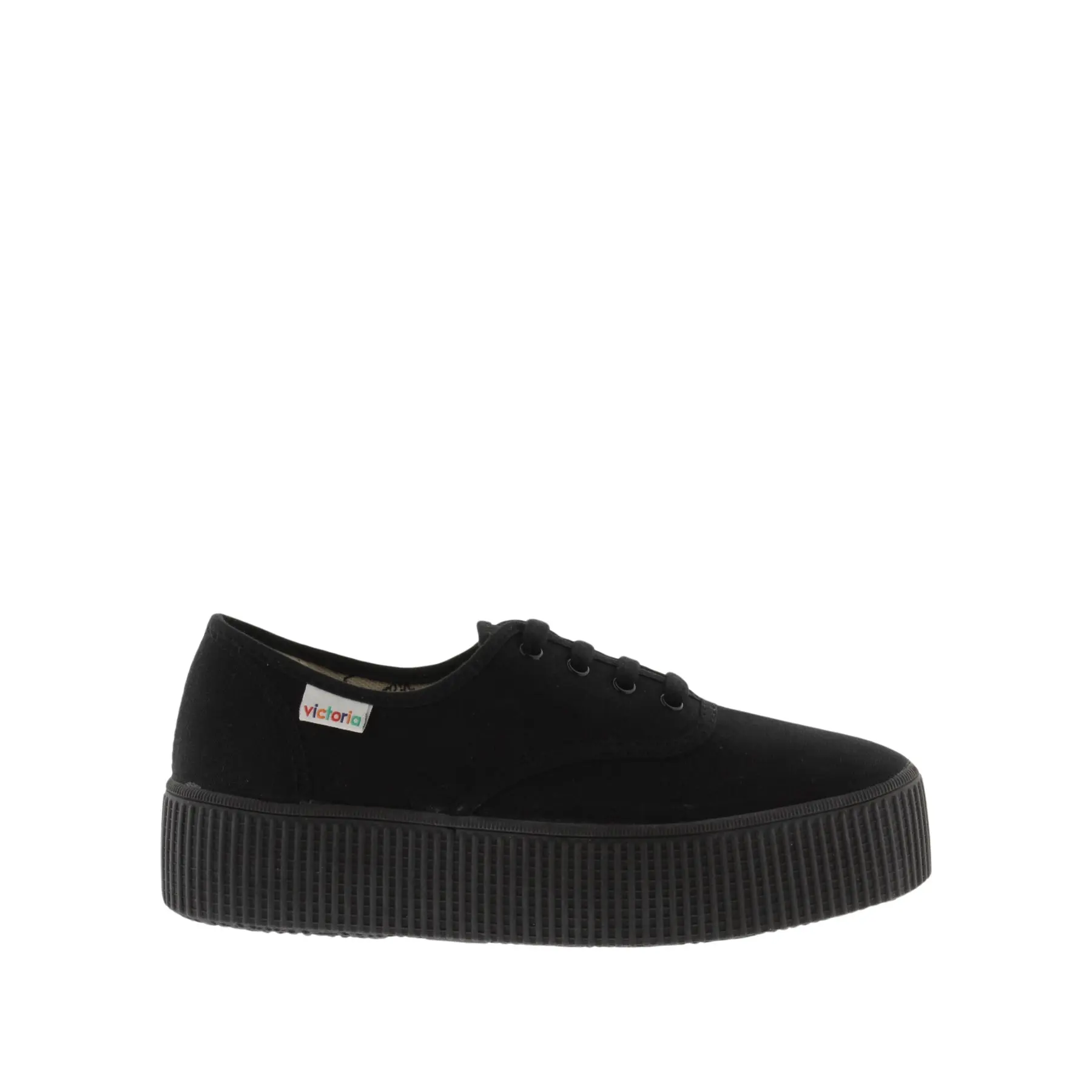 Sneaker Victoria anglaise double toile monochrome