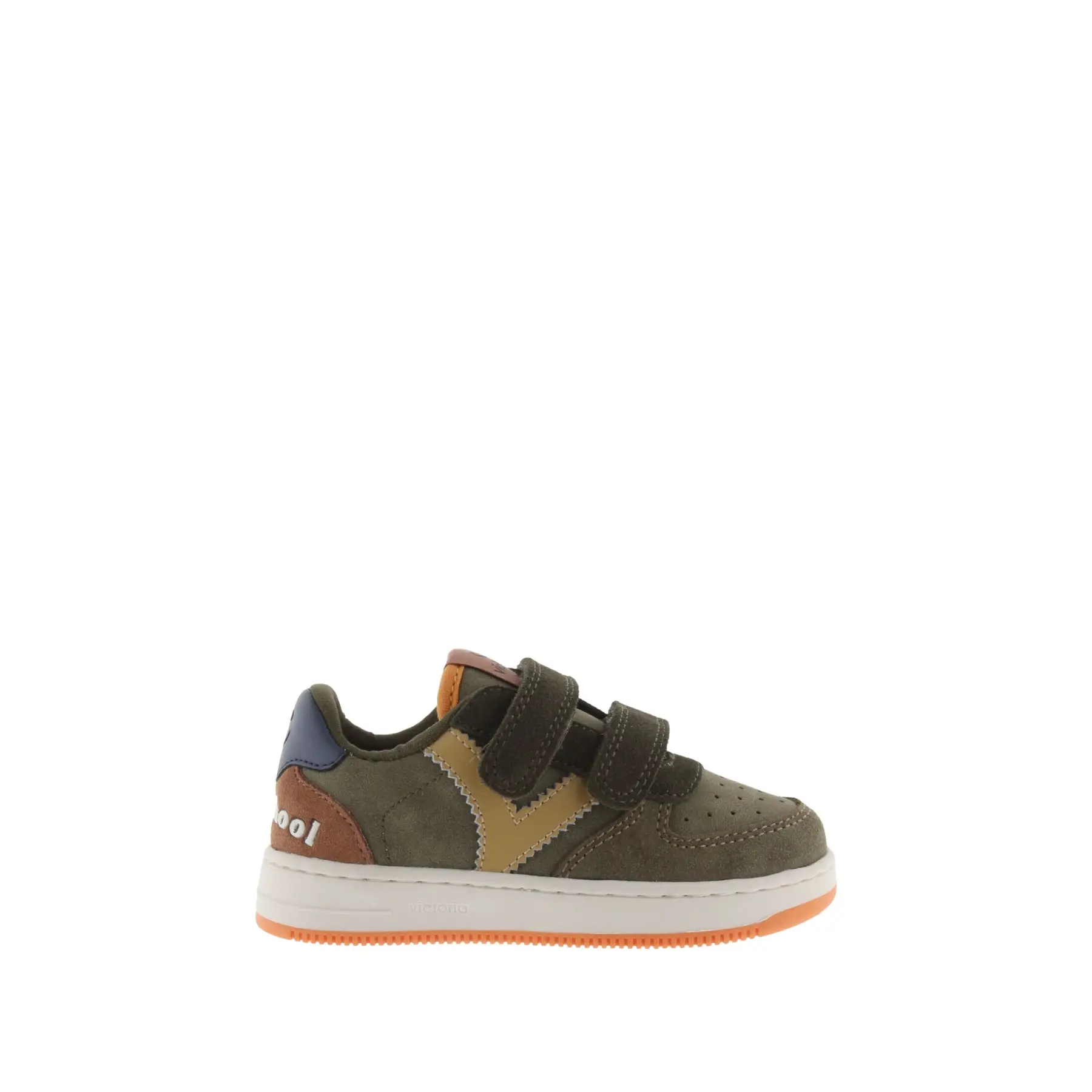Sneakers mit Klettverschluss in Lederoptik und Spaltleder für Kinder er Victoria Tiempo