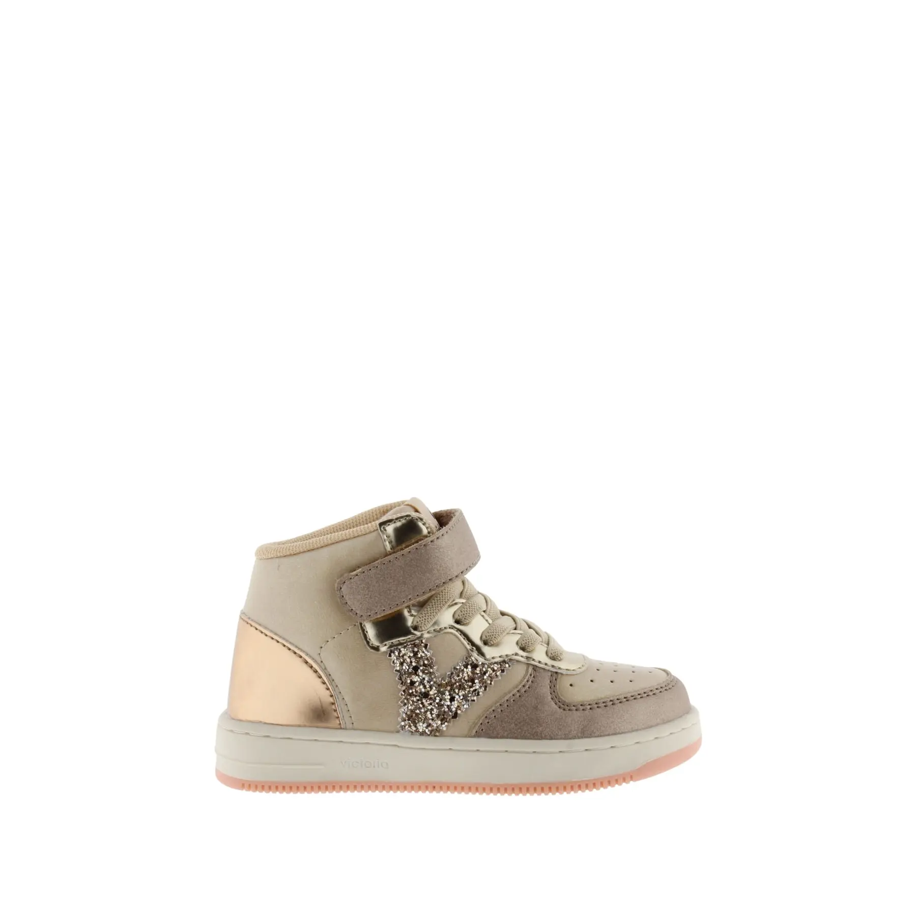 Metallic-Sneakers mit elastischer Kordel, Damen Victoria Tiempo