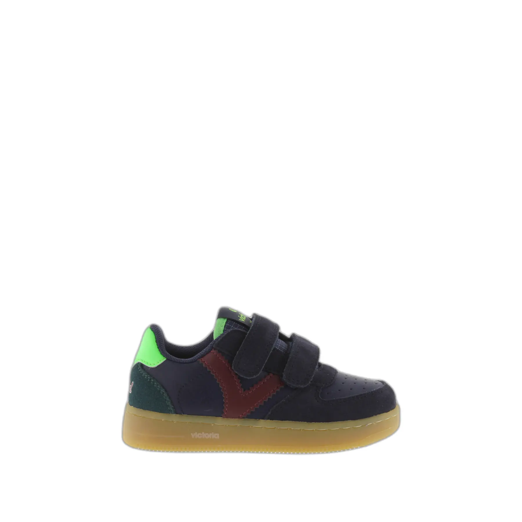 Leder- und Wildleder-Sneaker für Kinder Victoria Tiempo Tiras