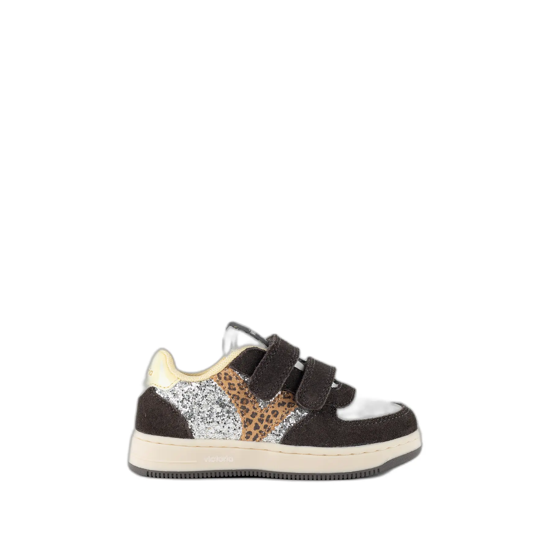 Glitzer- und Wildleder-Sneaker für Babys Victoria Tiempo Tiras