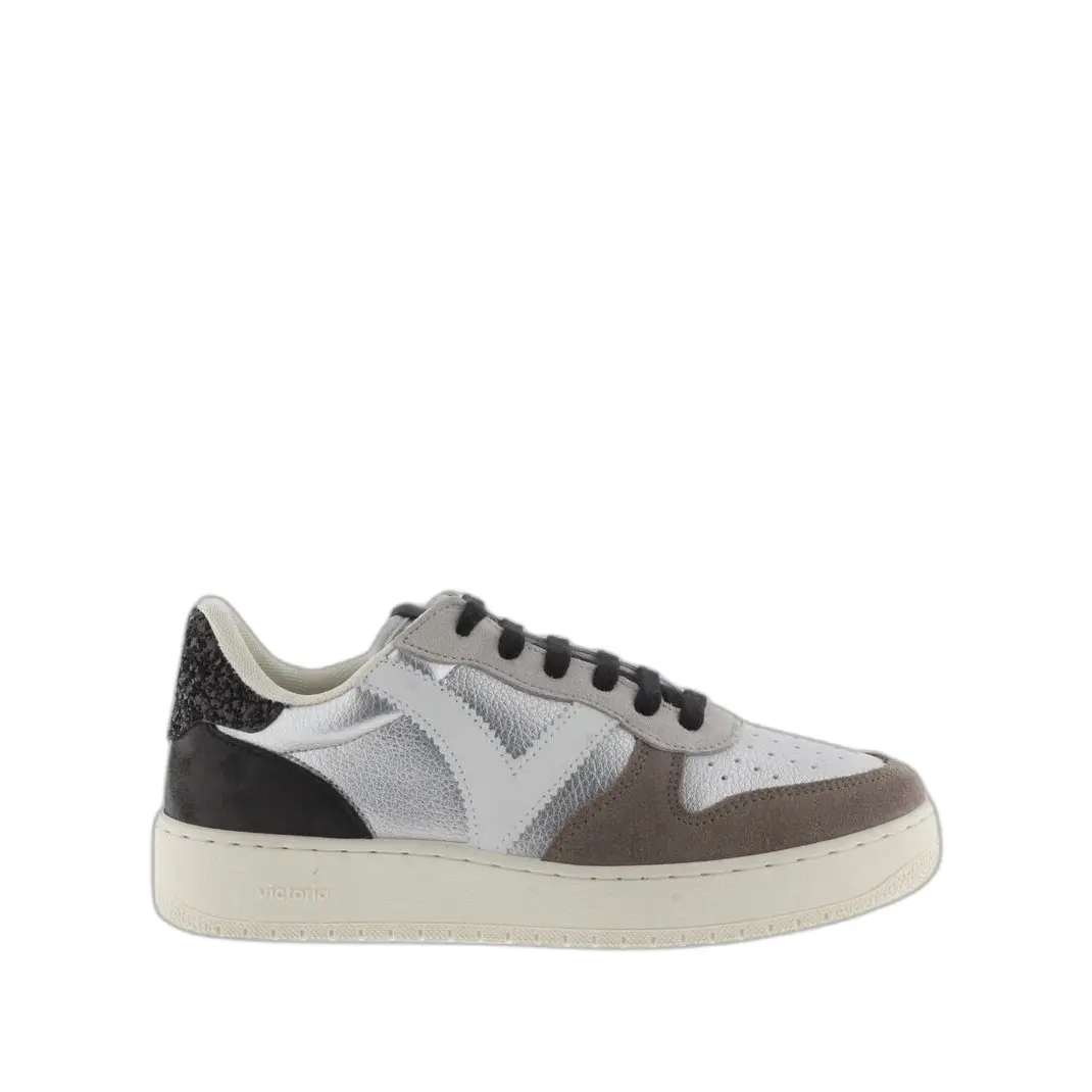 Damen-Sneaker aus Wildleder und Metall Victoria Madrid