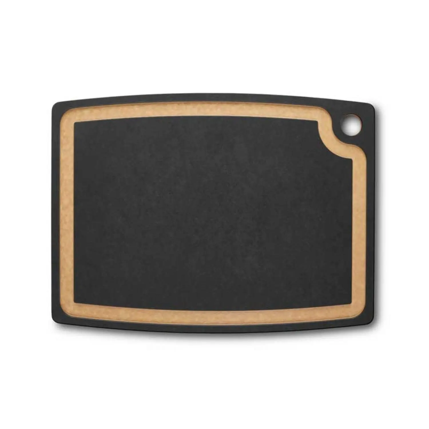 Victorinox Schneidebrett Gourmet Serie L 44.5 x 33 cm Saftrille Schwarz | Großes Küchenbrett zum Schneiden und Servieren von Fleisch oder Gemüse, klingenschonend & spülmaschinengeeignet - Bild 4