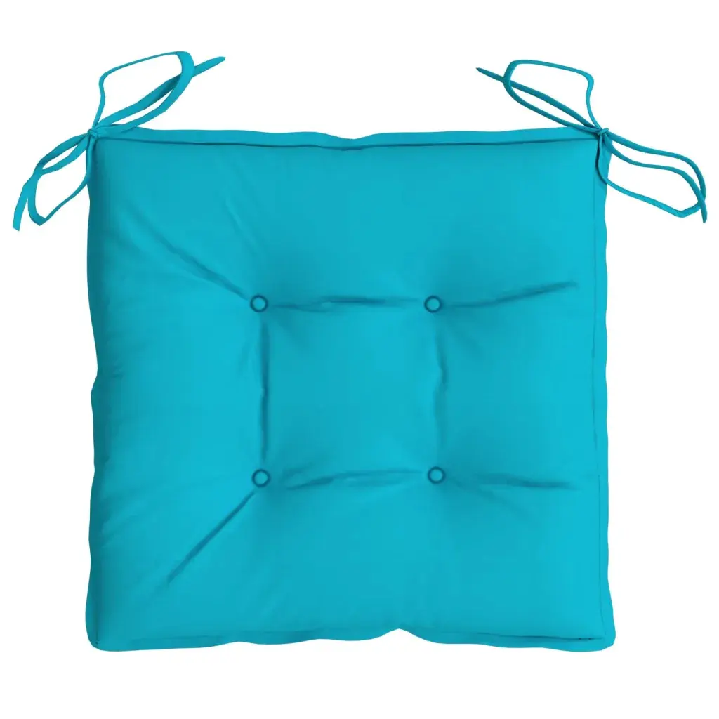 Vidaxl Turquoise Coussin De Chaise Tissu (X4)