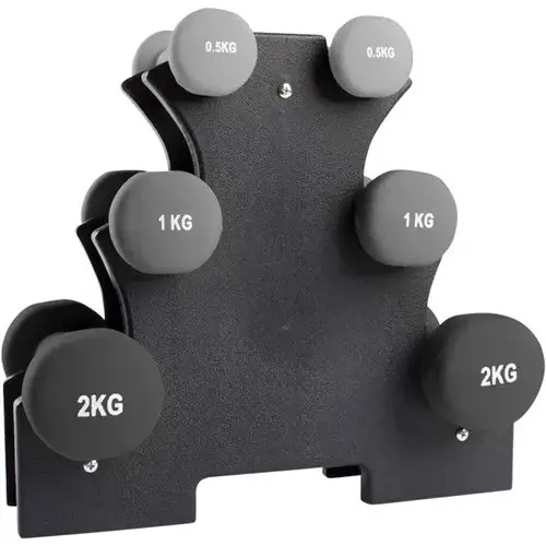 Haltero de neopreno con soporte VirtuFit