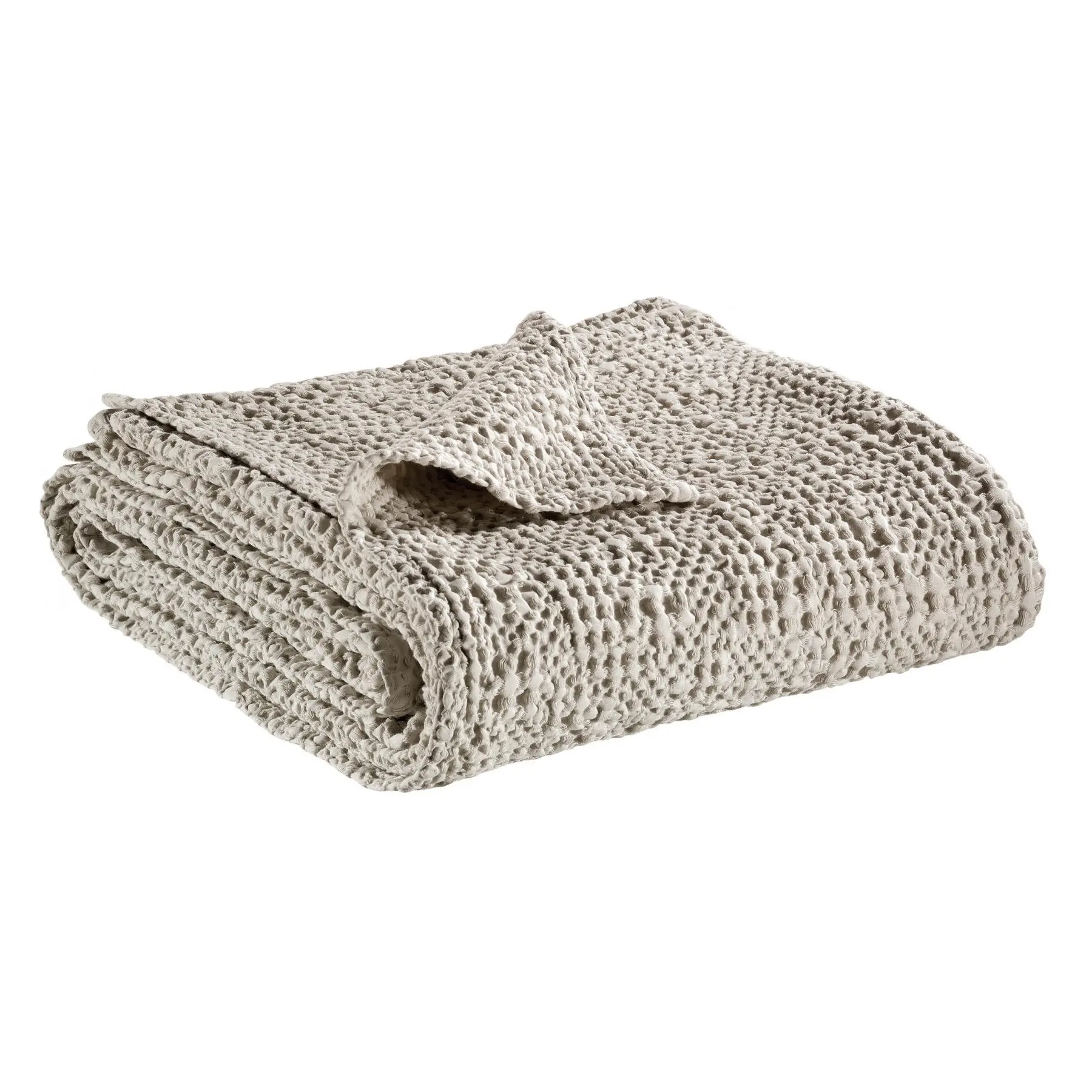 Bettüberwurf aus Baumwolle stonewashed Vivaraise Tana