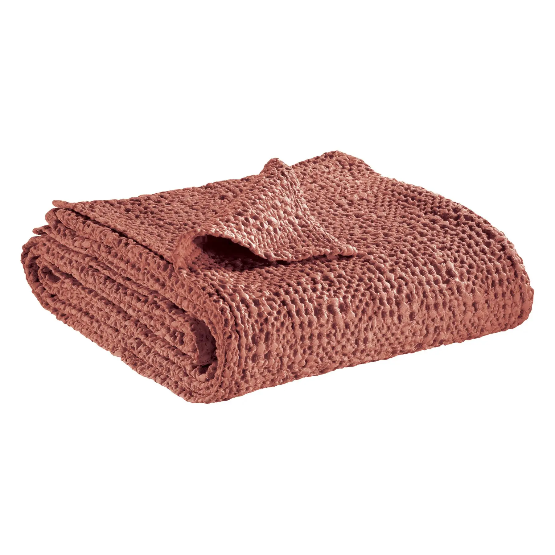 Jeté de lit coton stonewashed Vivaraise Tana