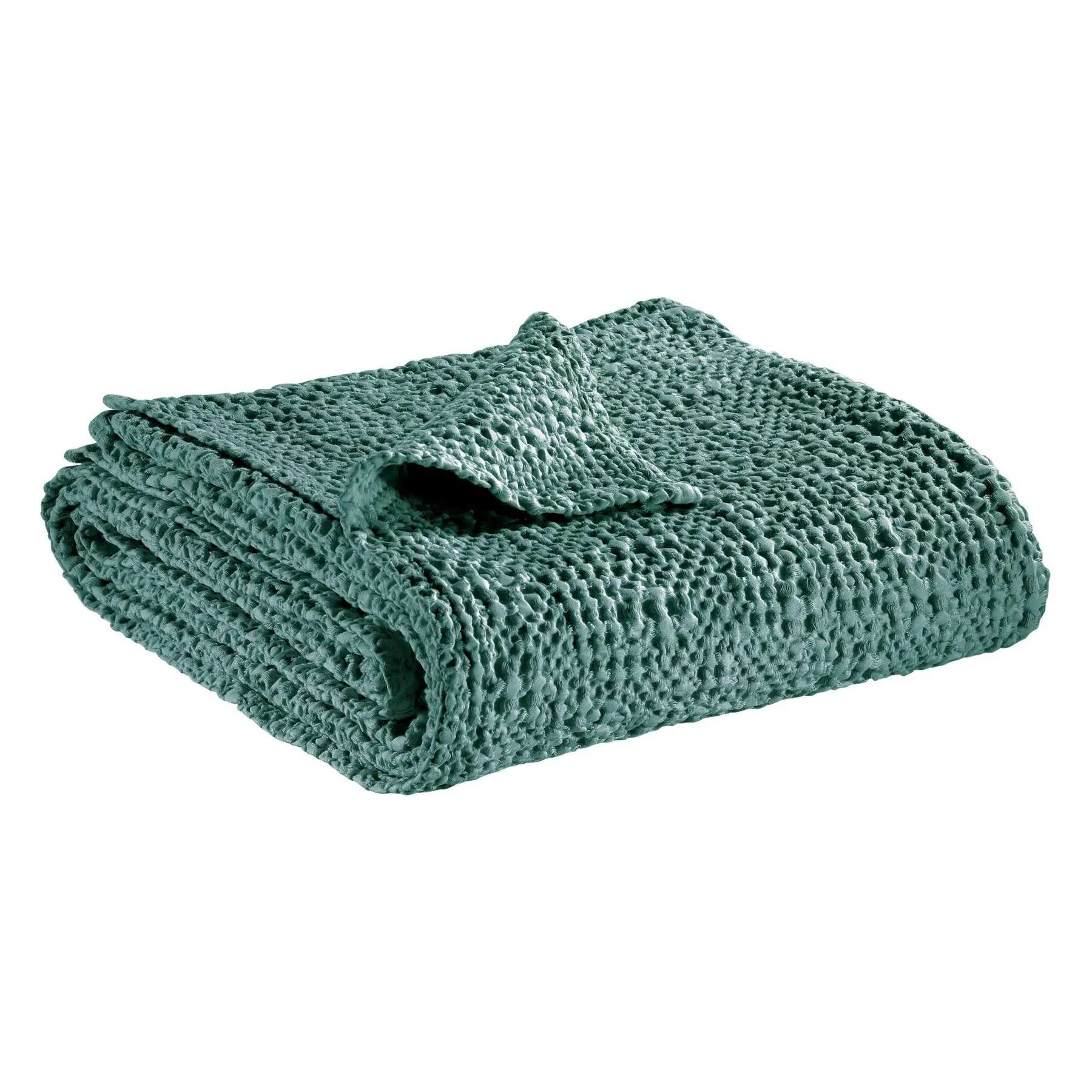 Jeté de lit coton stonewashed Vivaraise Tana