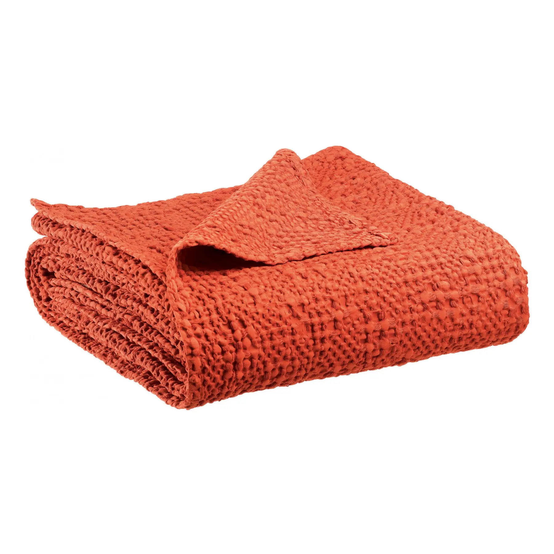 Jeté de lit coton stonewashed Vivaraise Tana