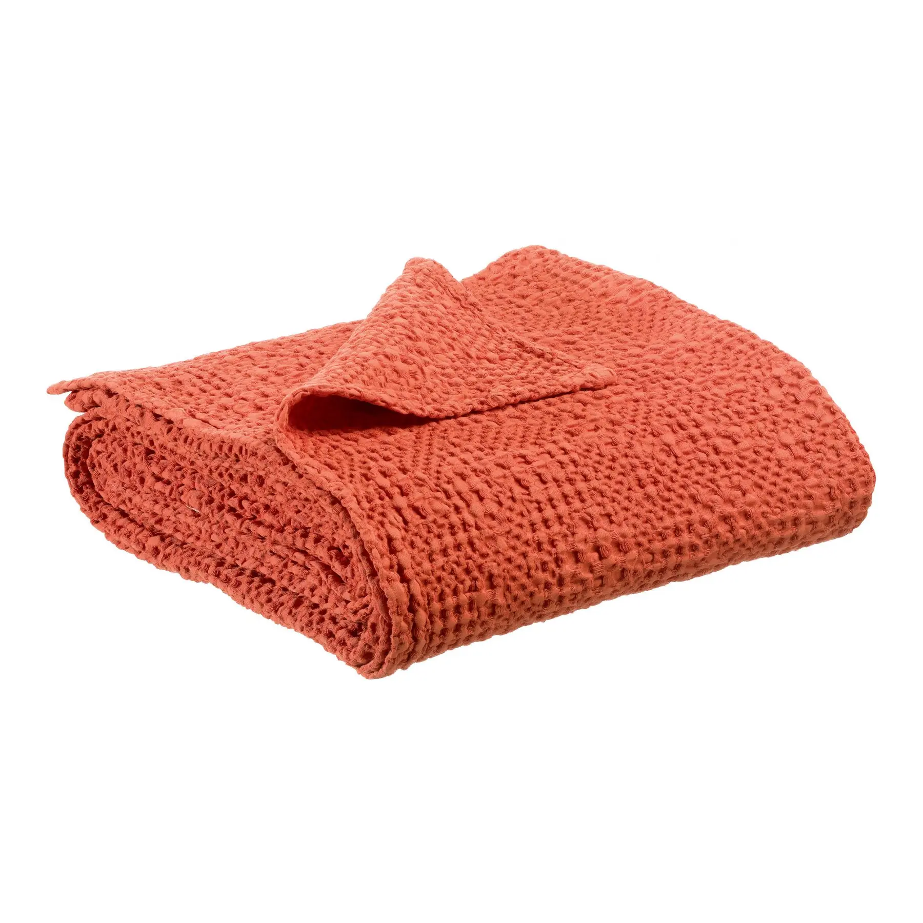 Jeté de lit coton stonewashed Vivaraise Tana