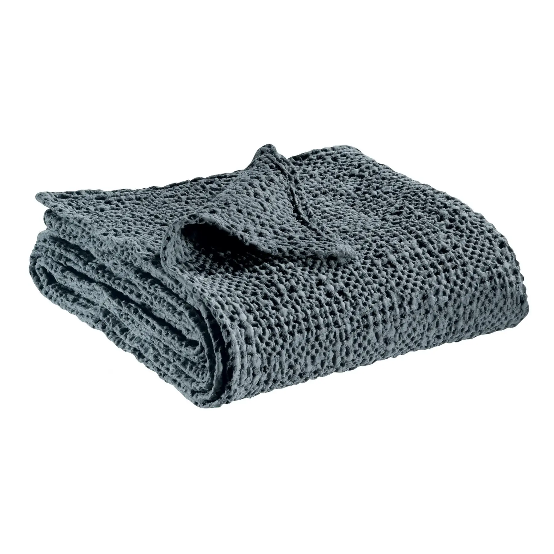 Jeté de lit coton stonewashed Vivaraise Tana