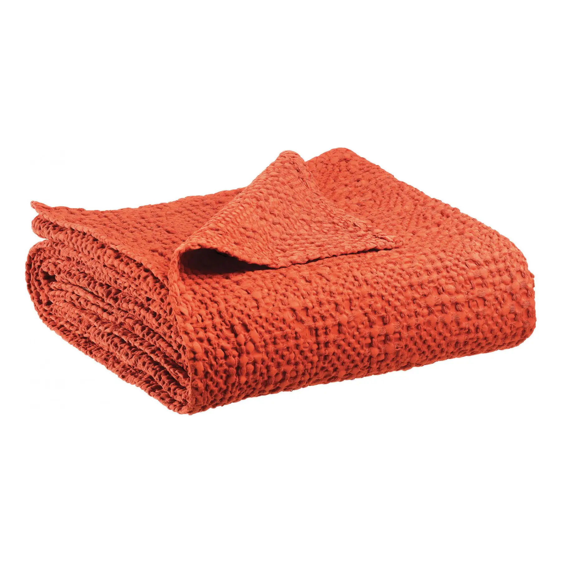 Jeté de lit coton stonewashed Vivaraise Tana