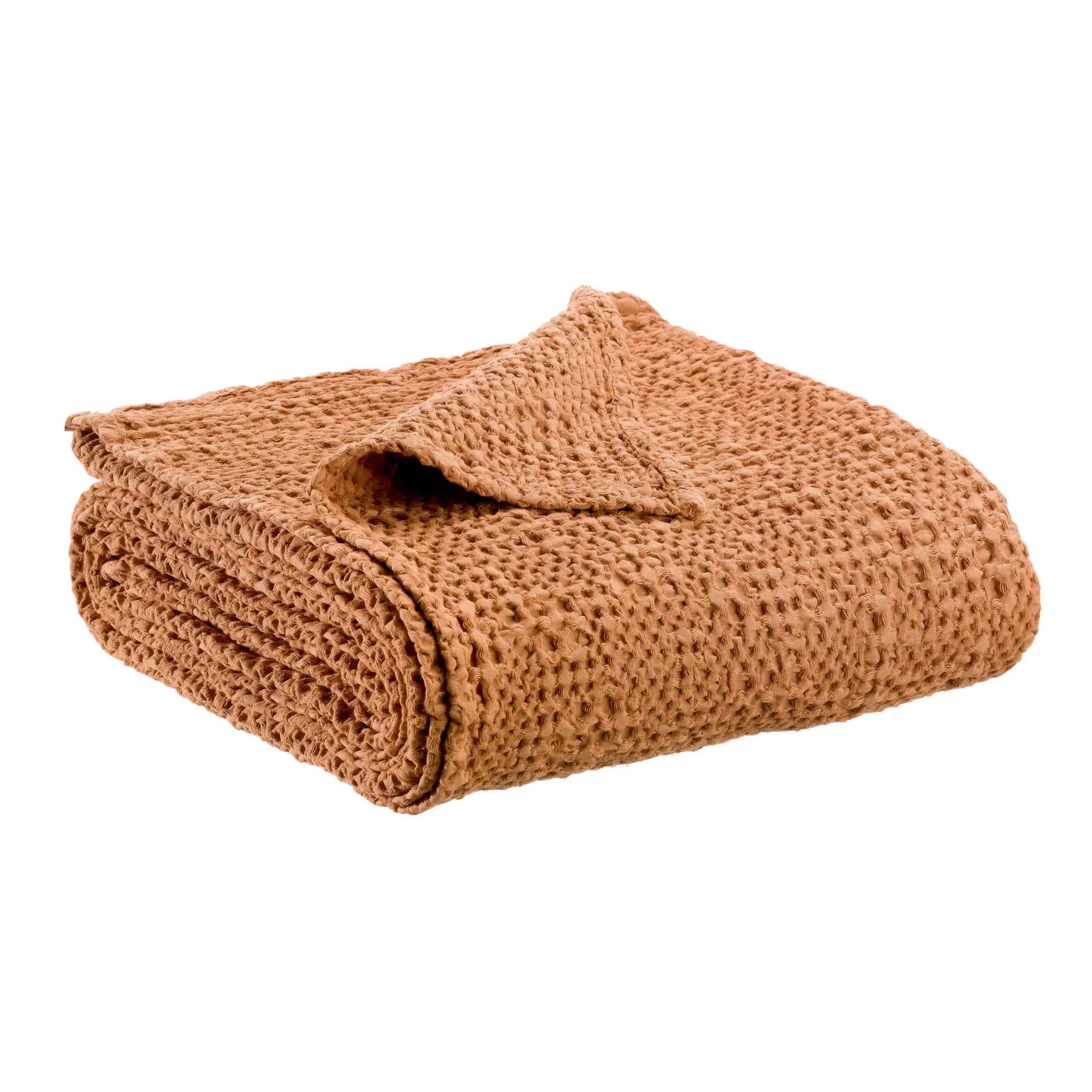 Jeté de lit coton stonewashed Vivaraise Tana