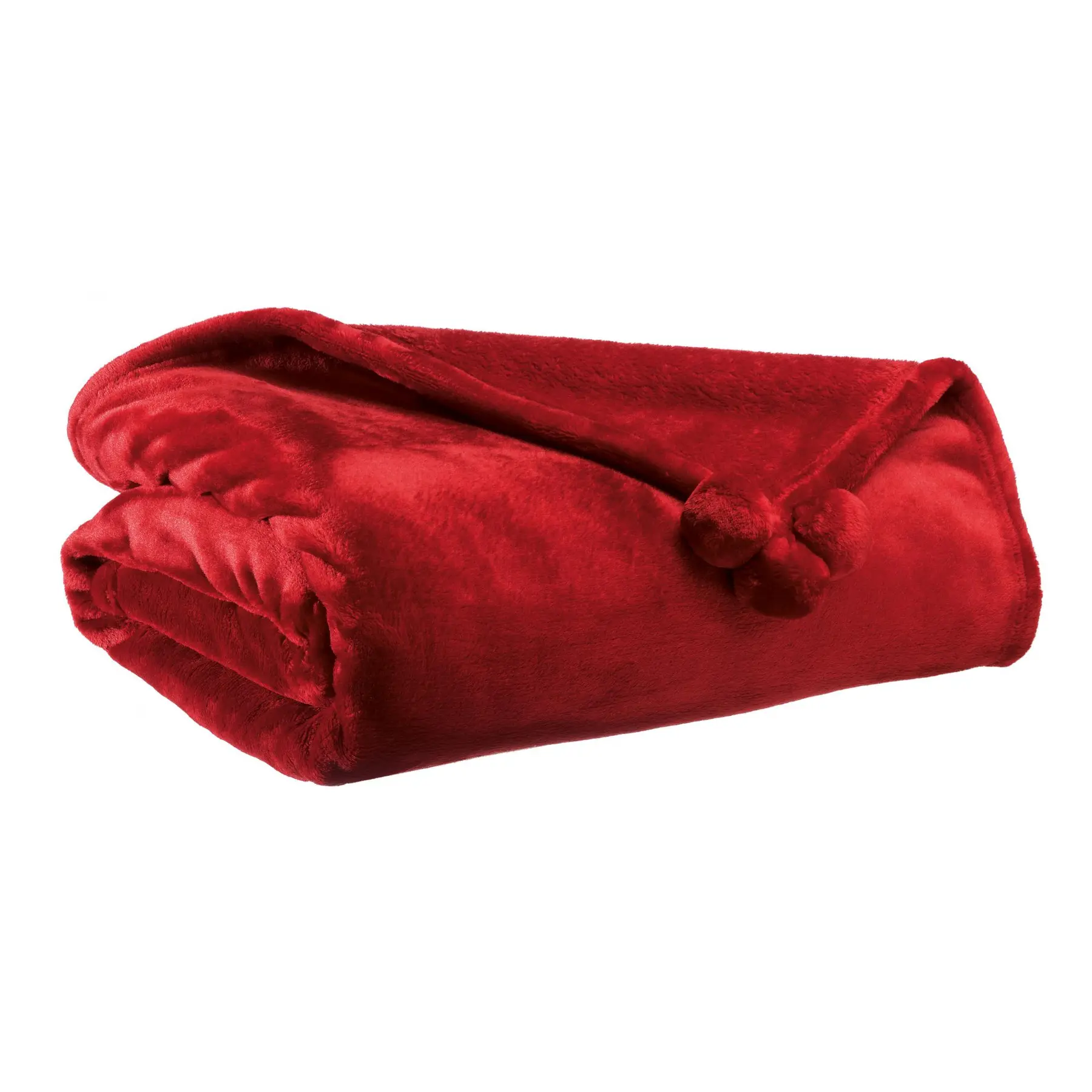 Plaid Vivaraise Tender Pompons