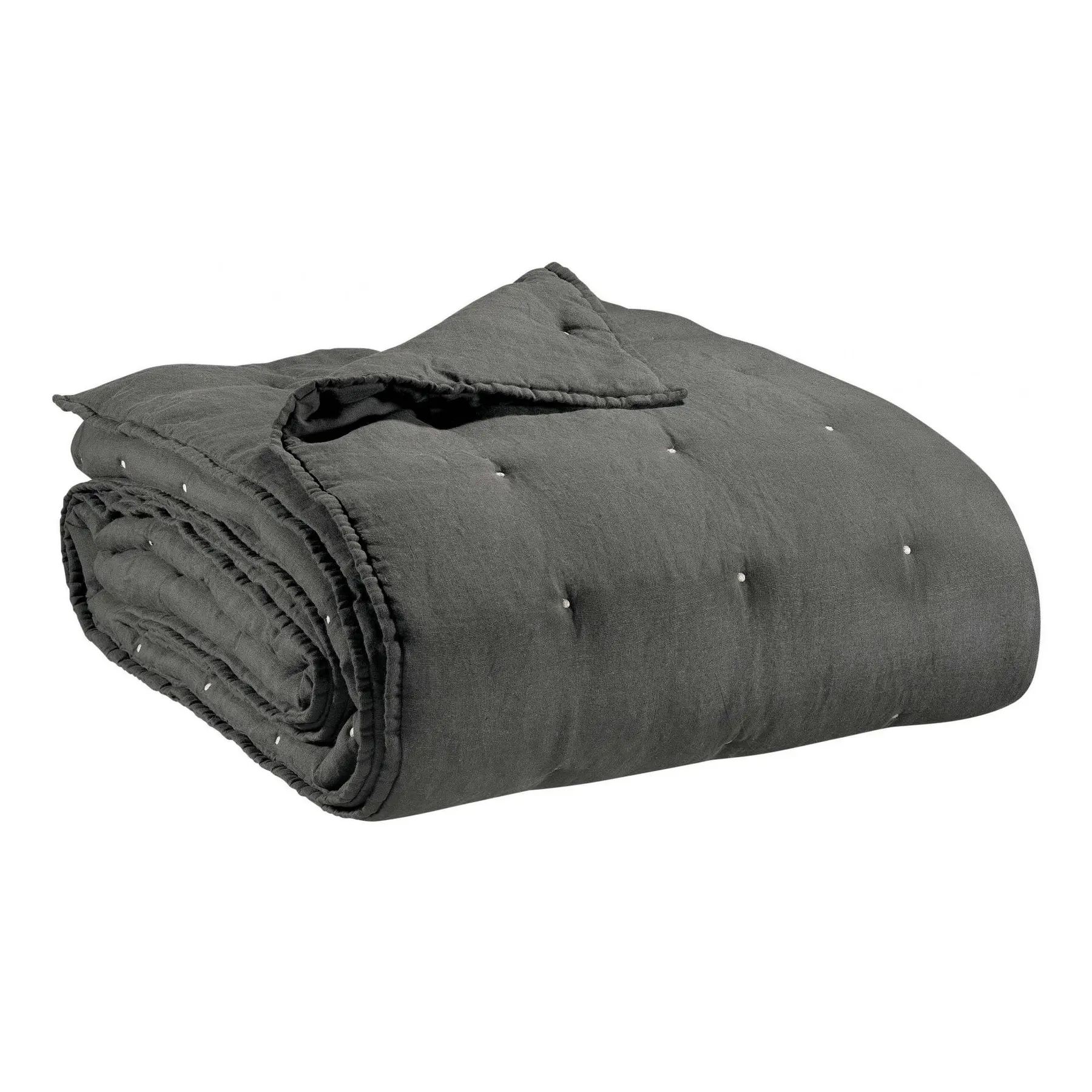 Chemin de lit coton stonewashed Vivaraise Zeff