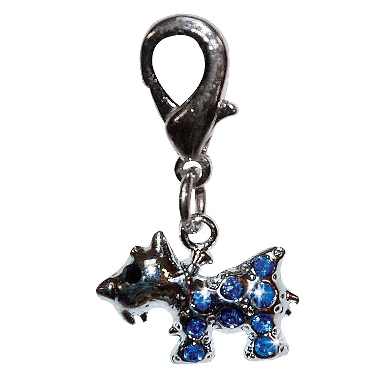 Vivog Argenté Strass-Hundemedaillon Terrier