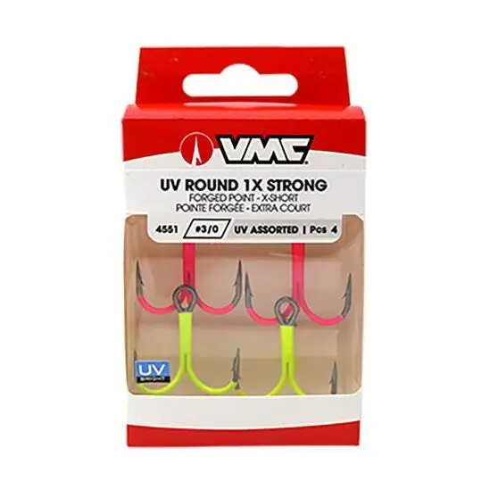 Dreifach-Haken VMC UV Round 1X 4551 (x4)
