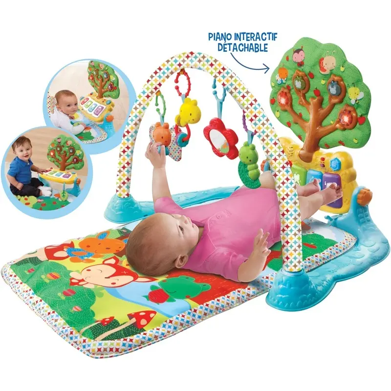Vtech Electronics Europe Unisex Baby Multicolore Spielteppich Jardin Enchanté Ptits Copains