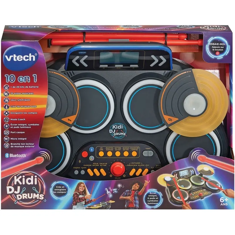 Vtech - Kidi DJ Drums - Jeu électronique musical - 6 ans et plus - Image 4