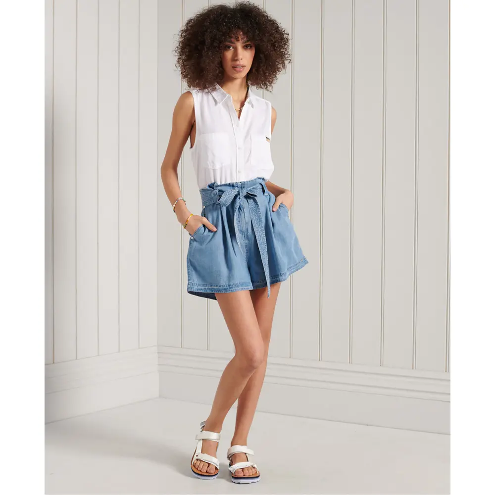 Short avec taille froncée femme Superdry Desert