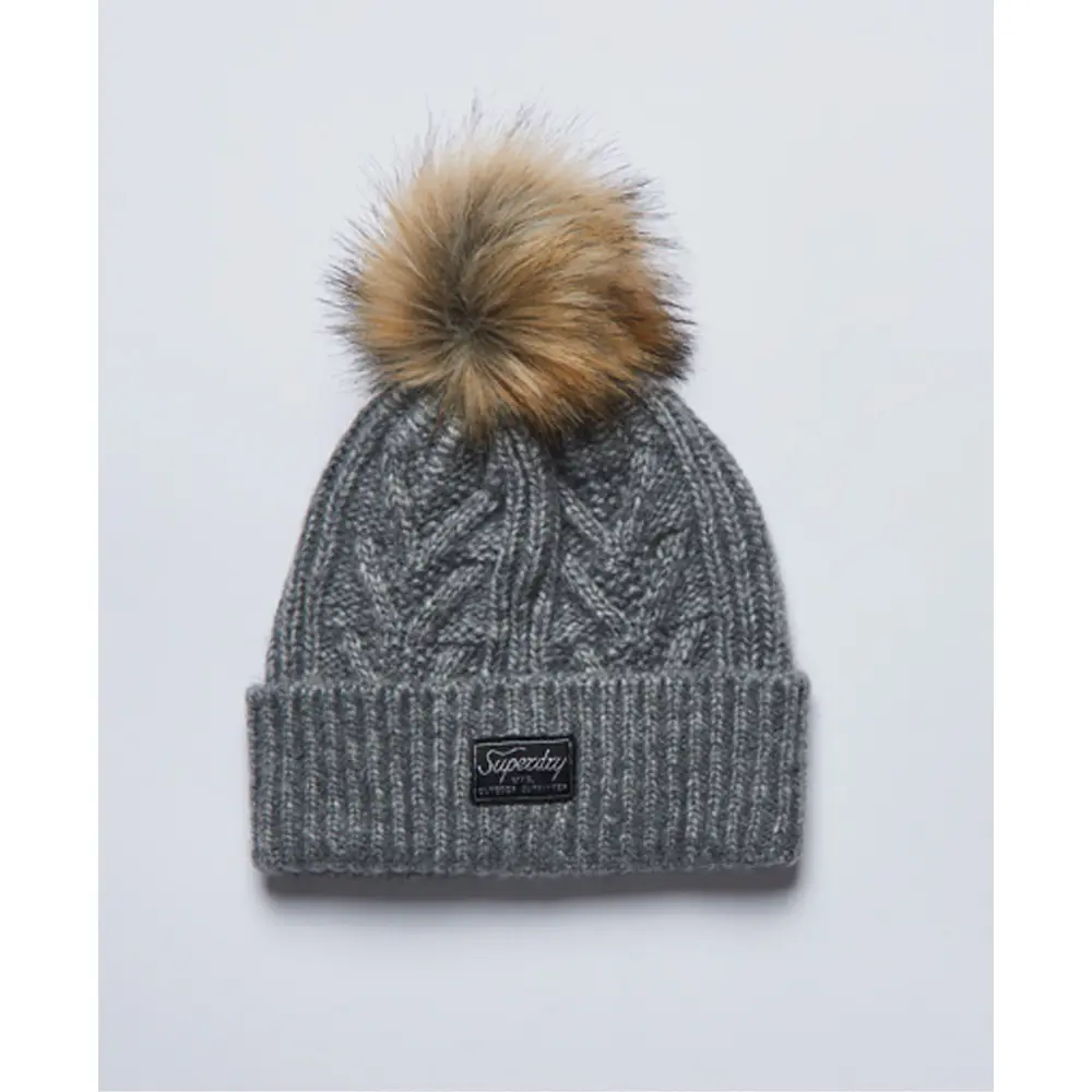 Bonnet en maille torsadée femme Superdry Lux