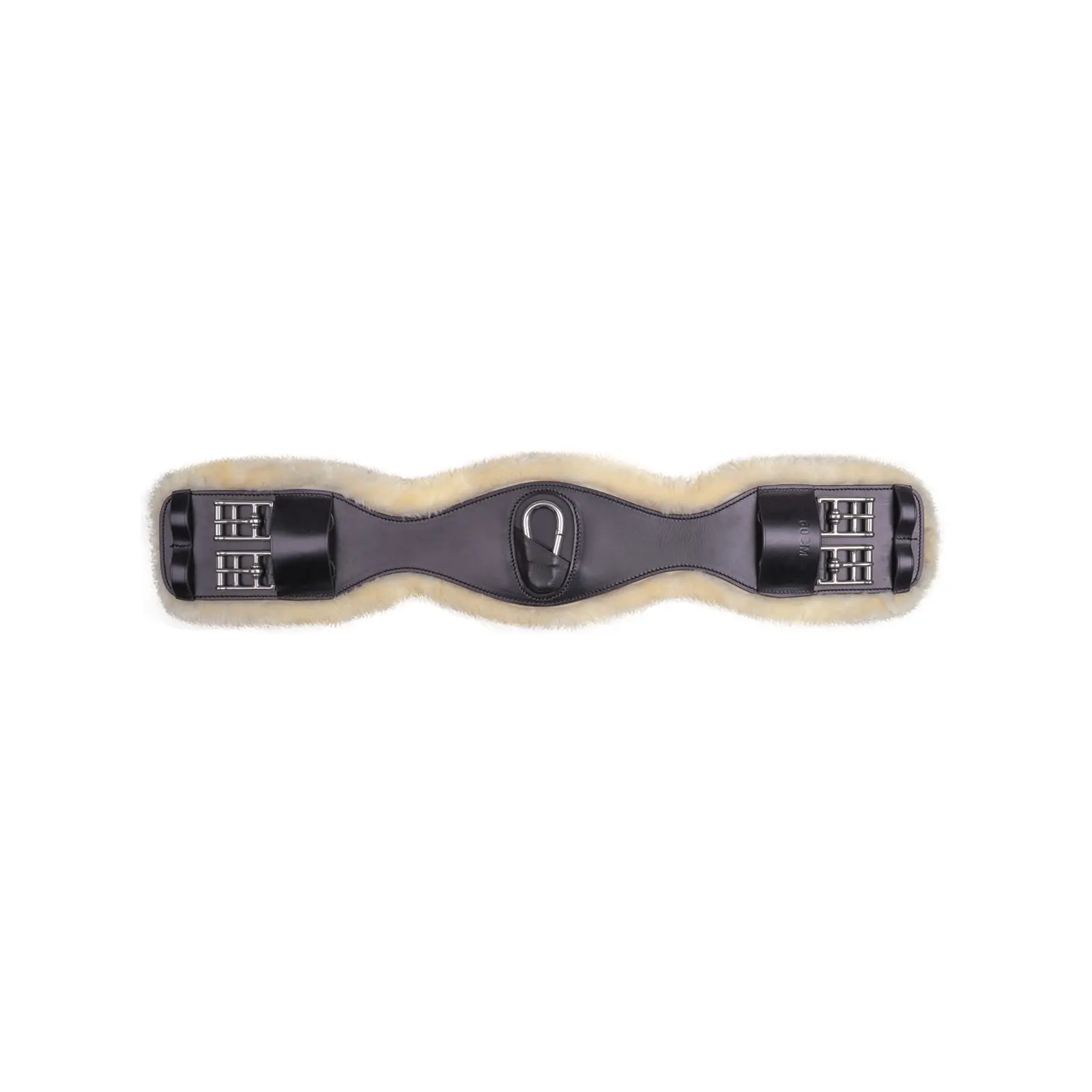 Short leather girth for horse Waldhausen Eco Wool