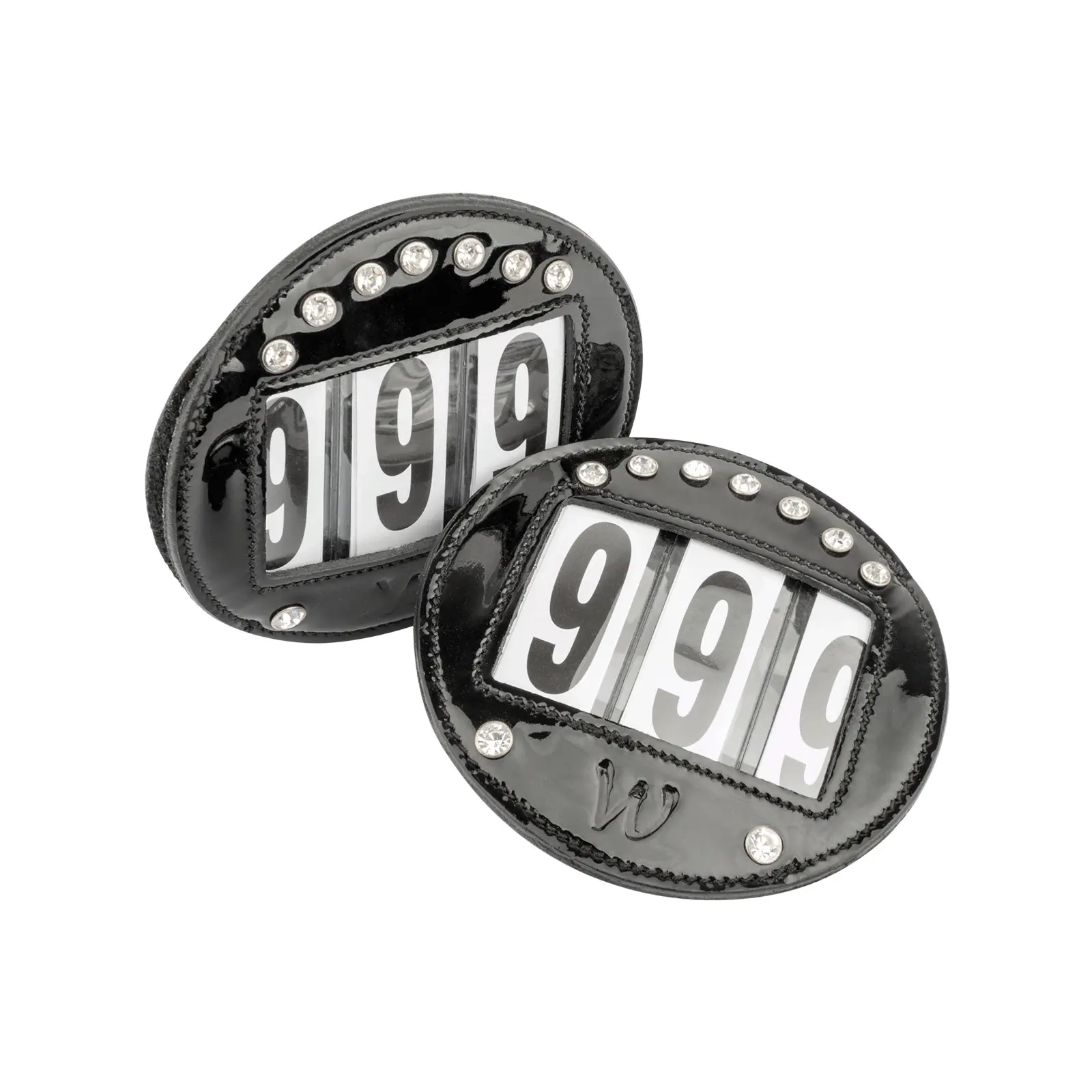Glossy leather riding number Waldhausen