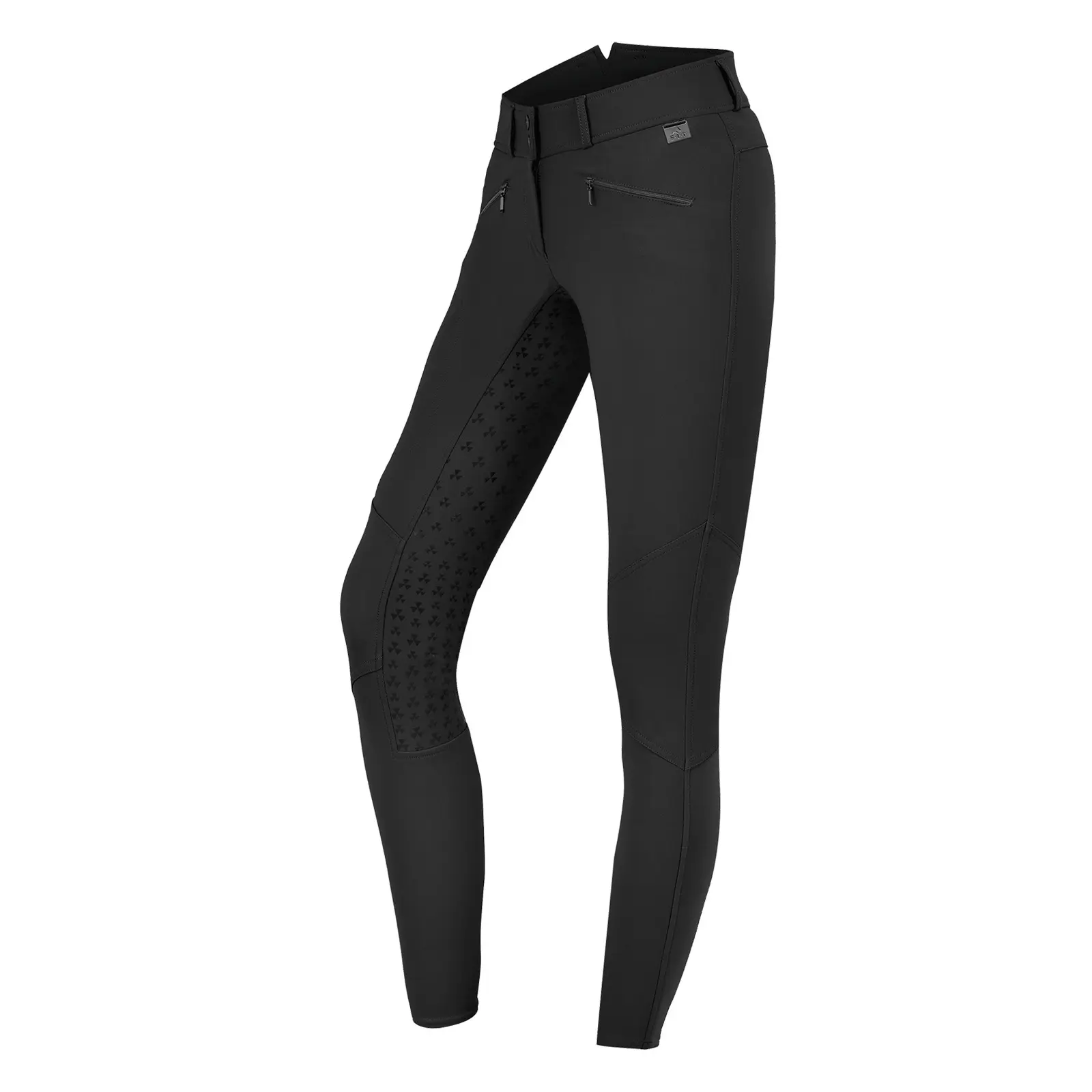 Pantaloni da equitazione da concorso con grip completo in silicone a vita alta donna ELT Hella