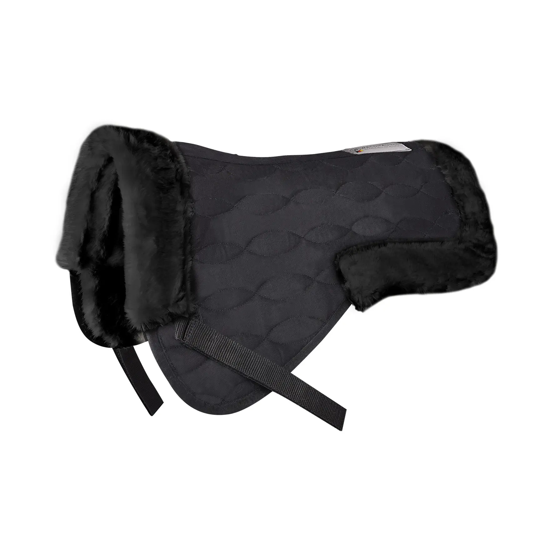 Synthetic fur saddle pad for horses Waldhausen