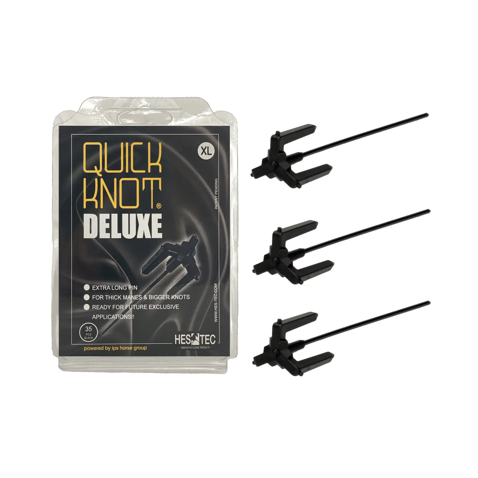Hes-Tec Schwarz Pferde-Zubehörausstattung Zum Flechten Quick Knot Deluxe