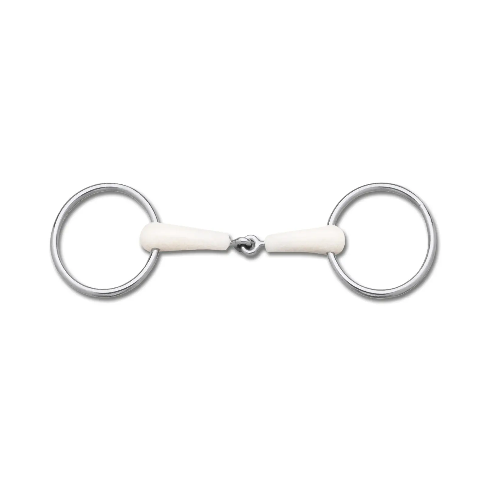 Broken 2-ring snaffle bit for horses Happy Mouth