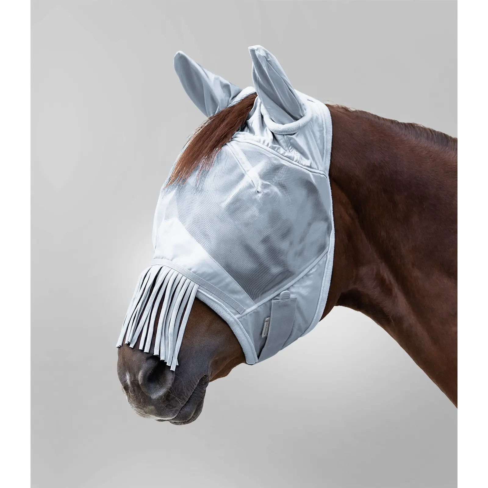 Maschera anti-insetti per cavallo con protezione per le orecchie e il muso Waldhausen Premium