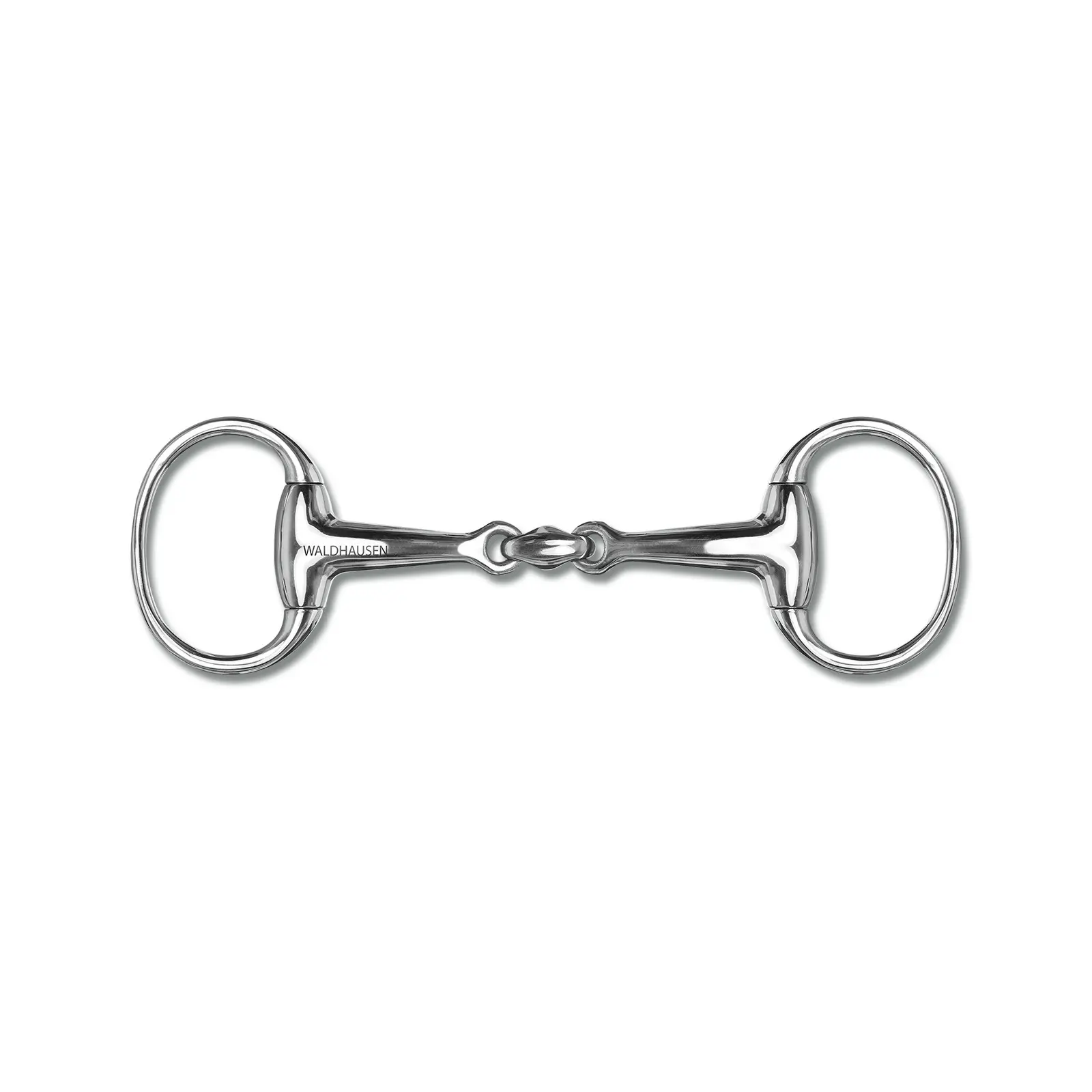Double shattered olive bit for horse Waldhausen Massif