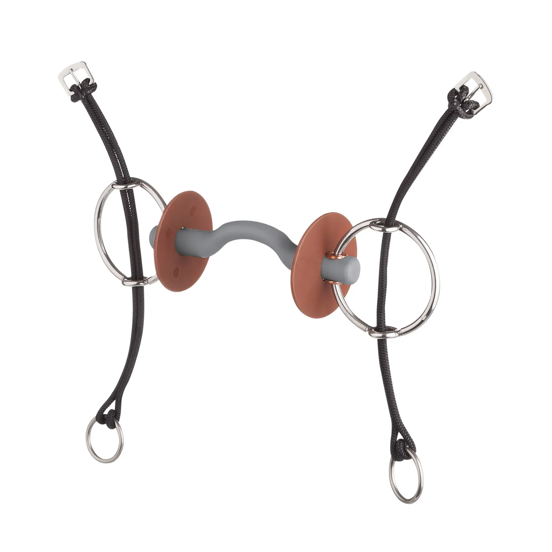 Raising bit for horse with tongue port, soft Beris