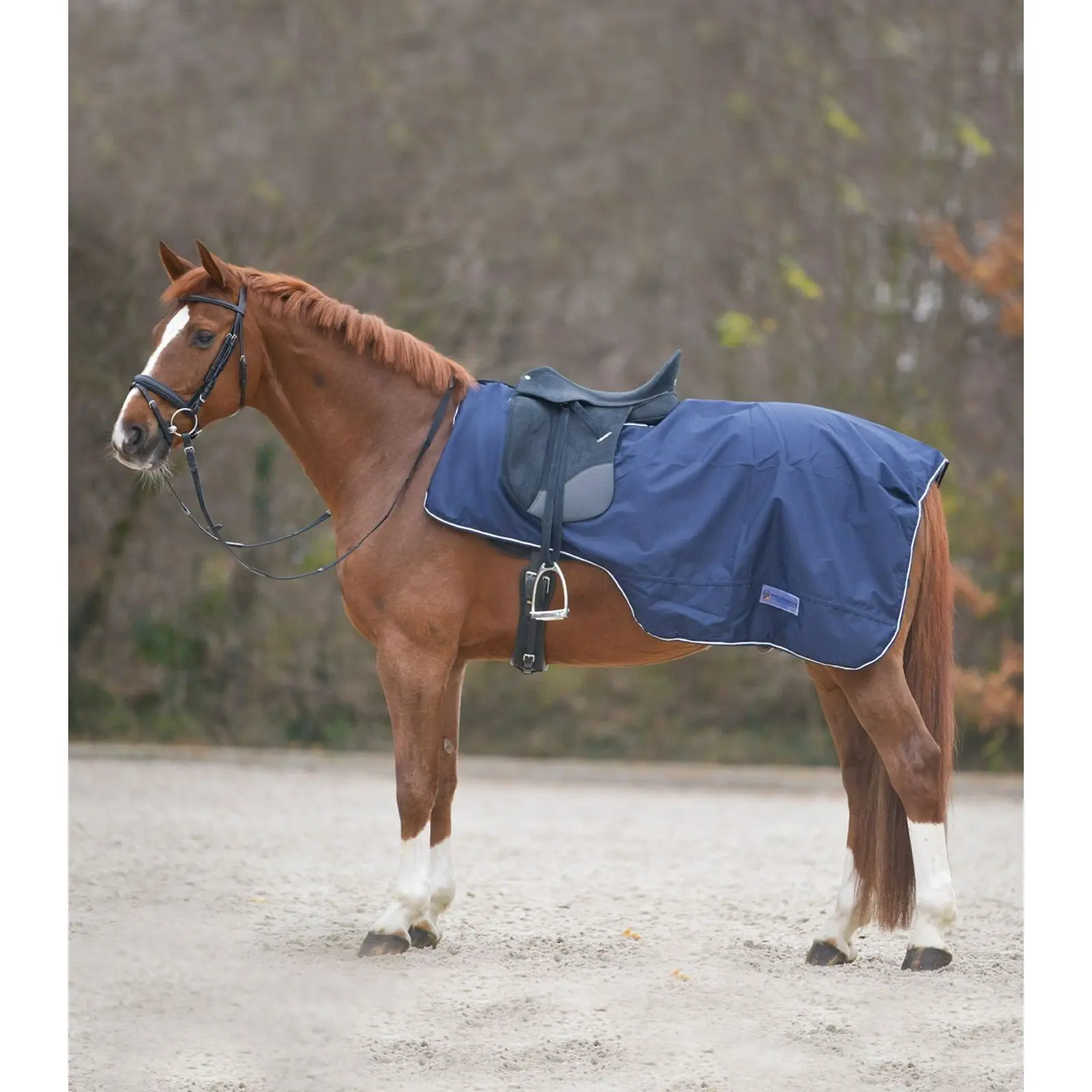 Outdoor blanket for horse with saddle cutout Waldhausen Comfort