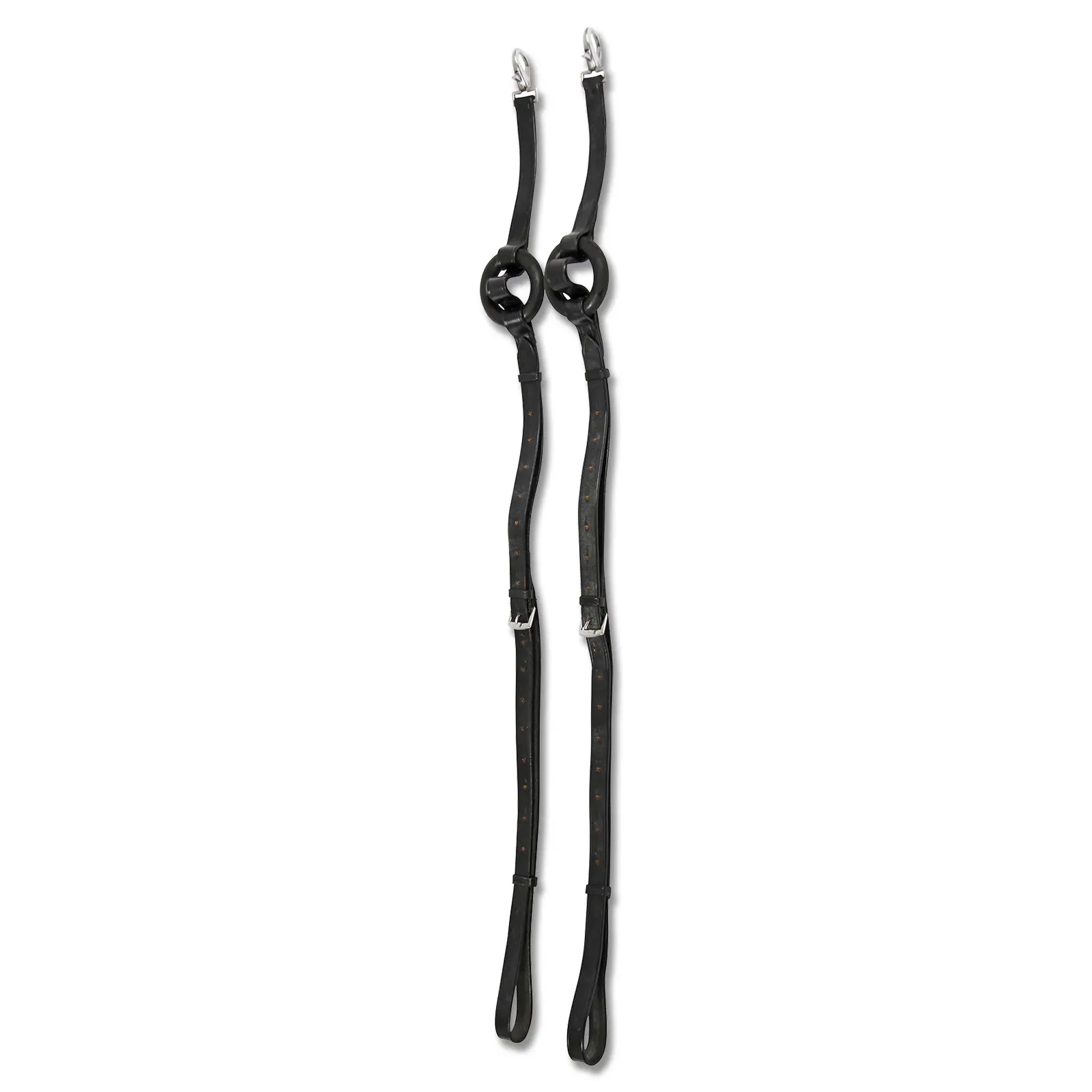 Rubber reins for pony with rings Star