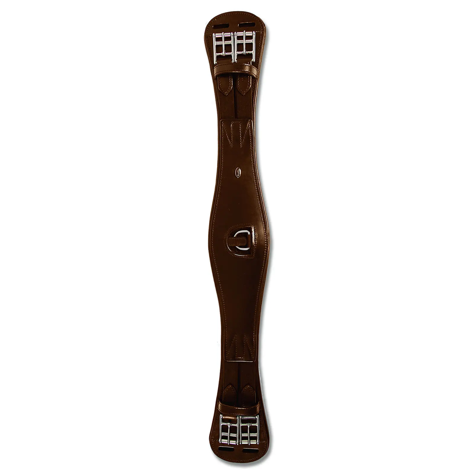 Short leather training stirrup strap with elastic Waldhausen