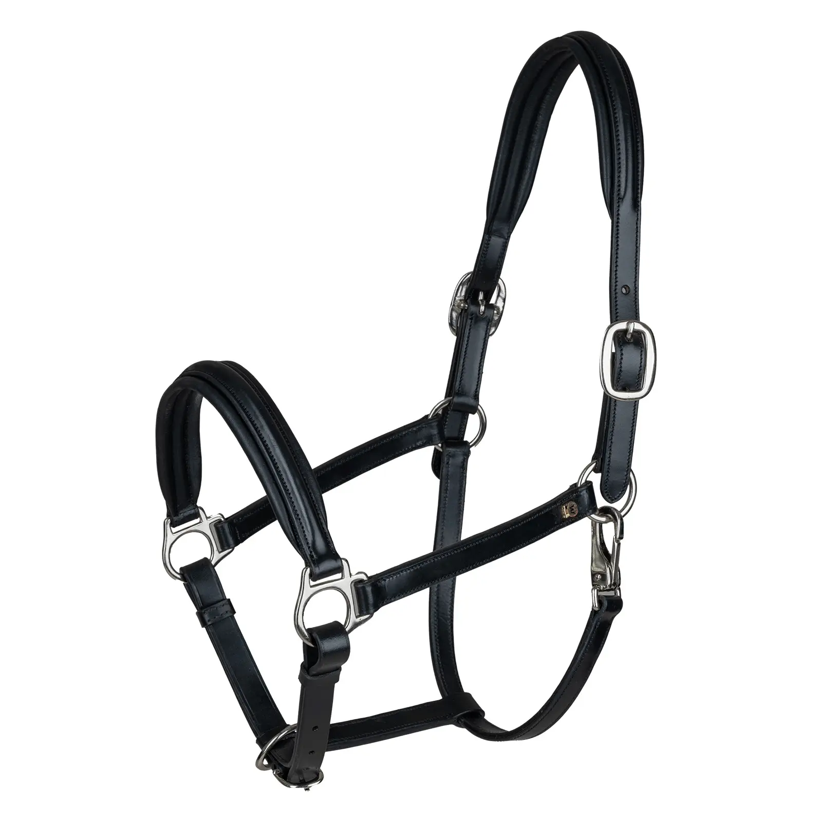 Waldhausen Lederhalfter S-Line Classy - Schwarz Silber - Image 2