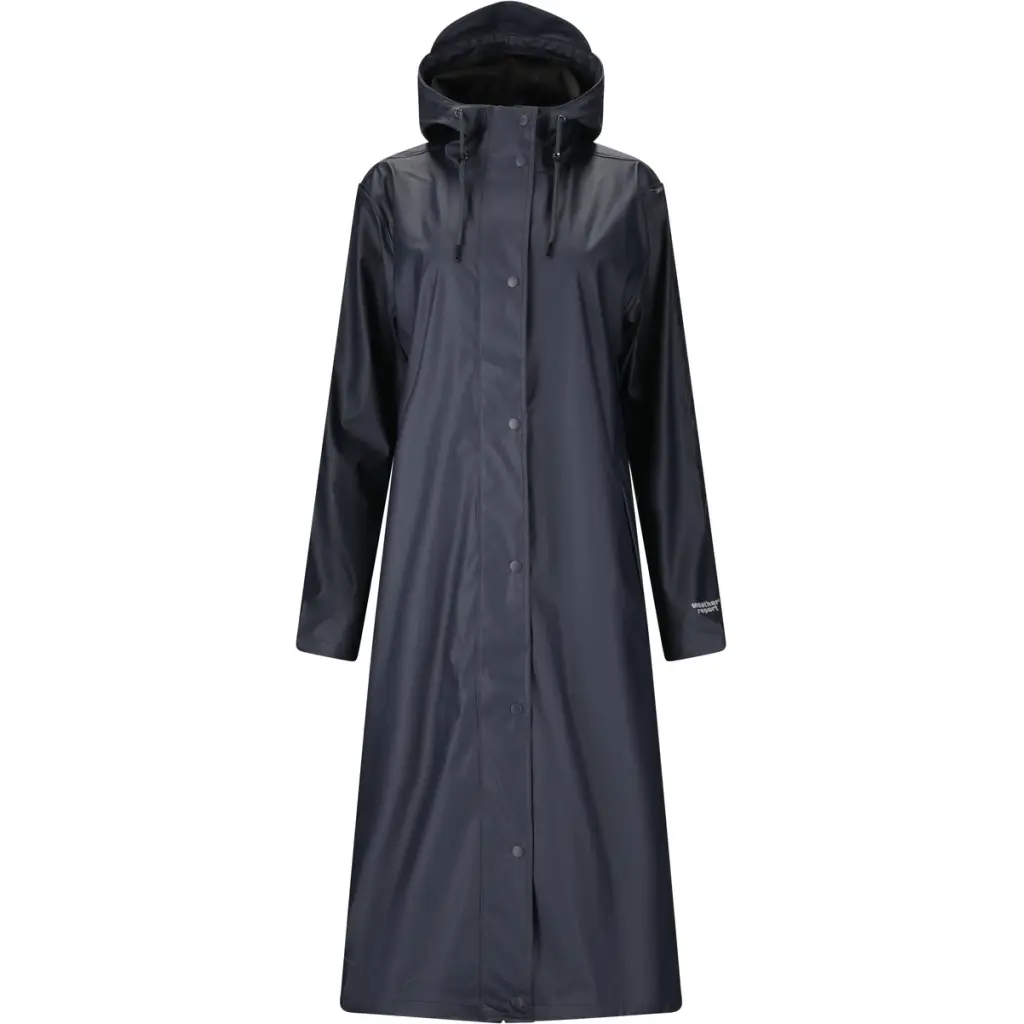 Giacca impermeabile lunga in PU donna Weather Report Typhoon