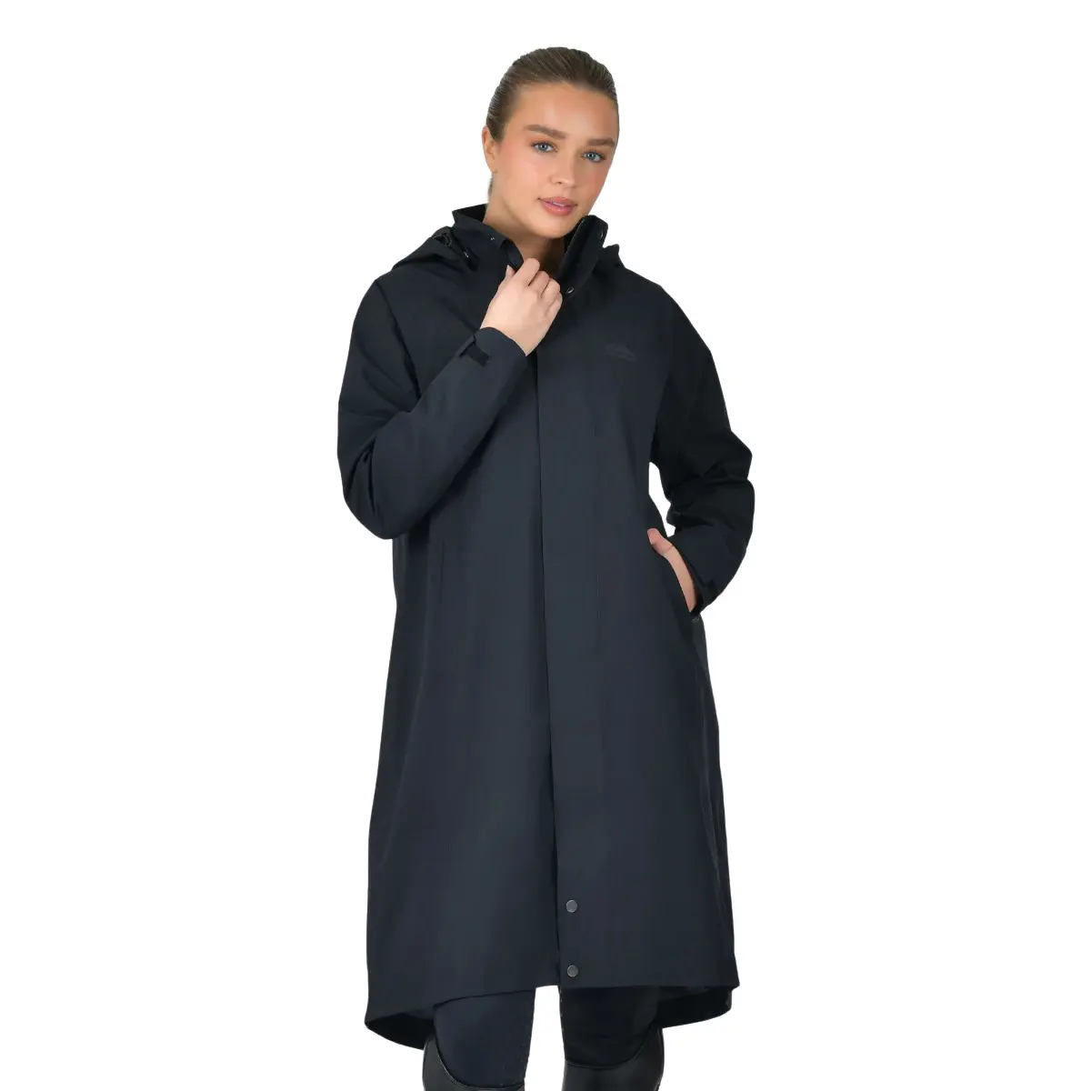 Impermeabile da equitazione con cappuccio da donna Weatherbeeta longline