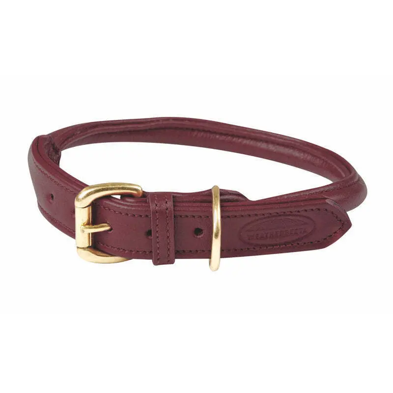 Hundehalsband aus gerolltem Leder Weatherbeeta